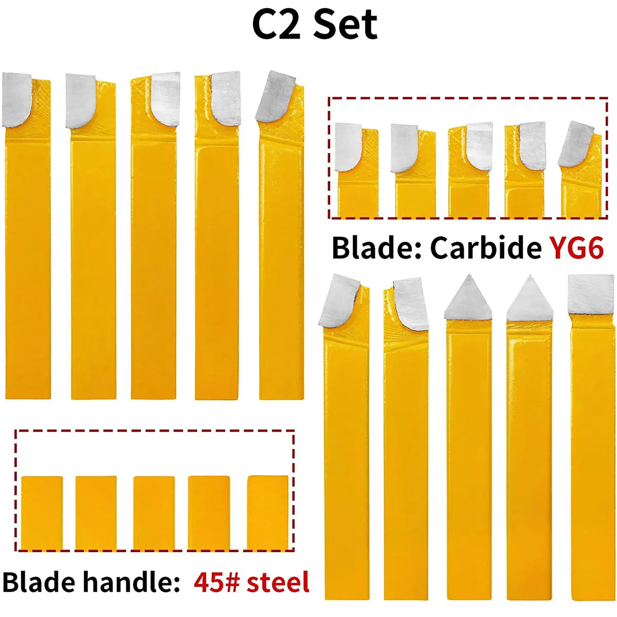

10 шт. токарный станок, токарный инструмент 1/4 дюйма, карбидный токарный инструмент, набор бит для резки, токарный станок для обычного токарно...