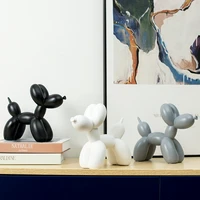 balloon dog sculpture table decoration accessories home decor animal statue modern resin statue office room desk decorations art