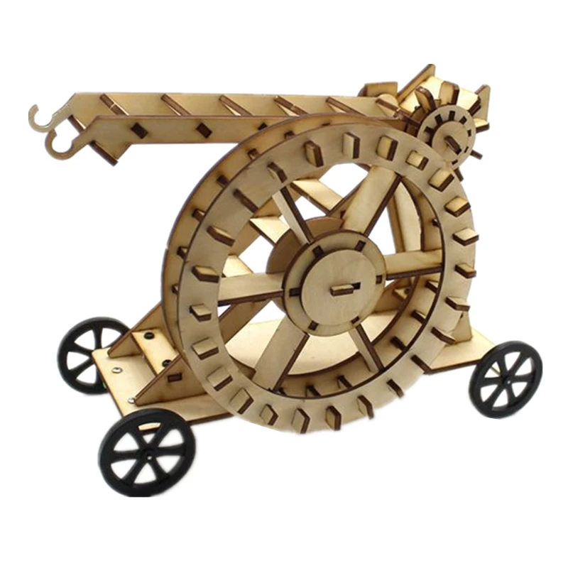 

3D Wooden Puzzles DIY Assemble Wood Military Siege Ladder Model Handmade Toy Children's Educational Toys Kids Boys Birthday Gift