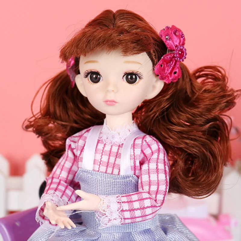 Подвижная шарнирная кукла мультяшная сделай сам с одеждой девочка пересекающая