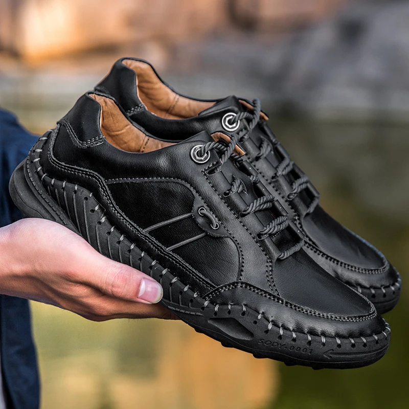 

Scarpe Uomo Zapatos Hombre Casual Summer Shoes For Men Leather Man Sapato Masculino Genuine Fashion Men's Breathable