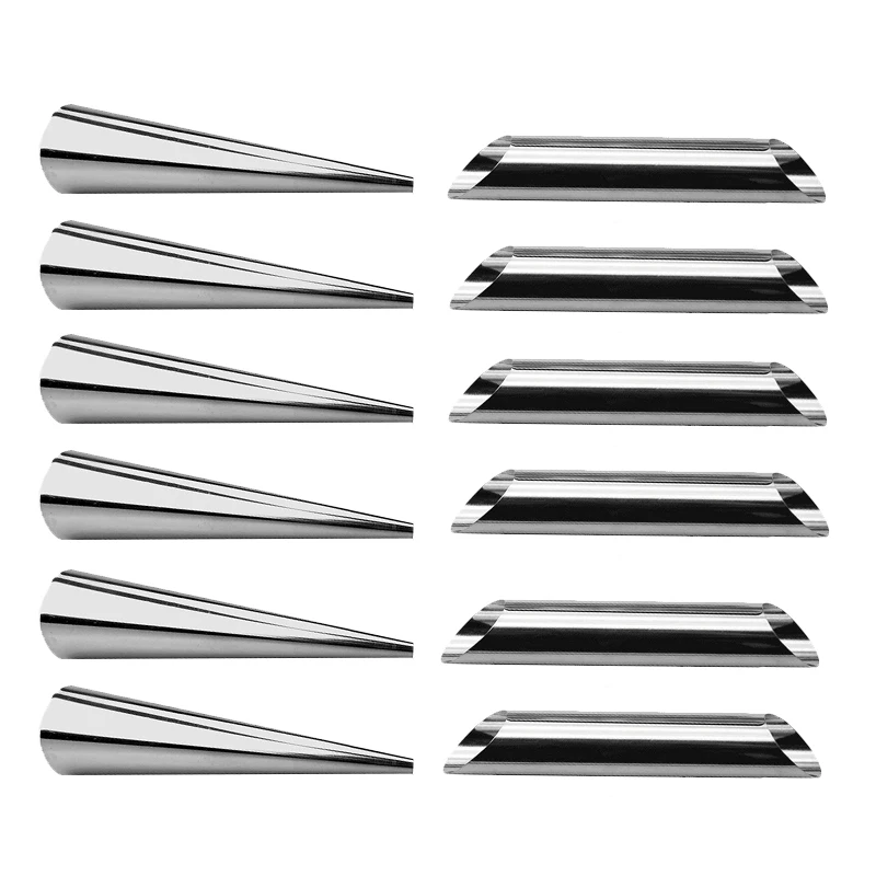 Промо акция! 12 шт./компл. форма для круассана из нержавеющей стали Cannoli формы рога