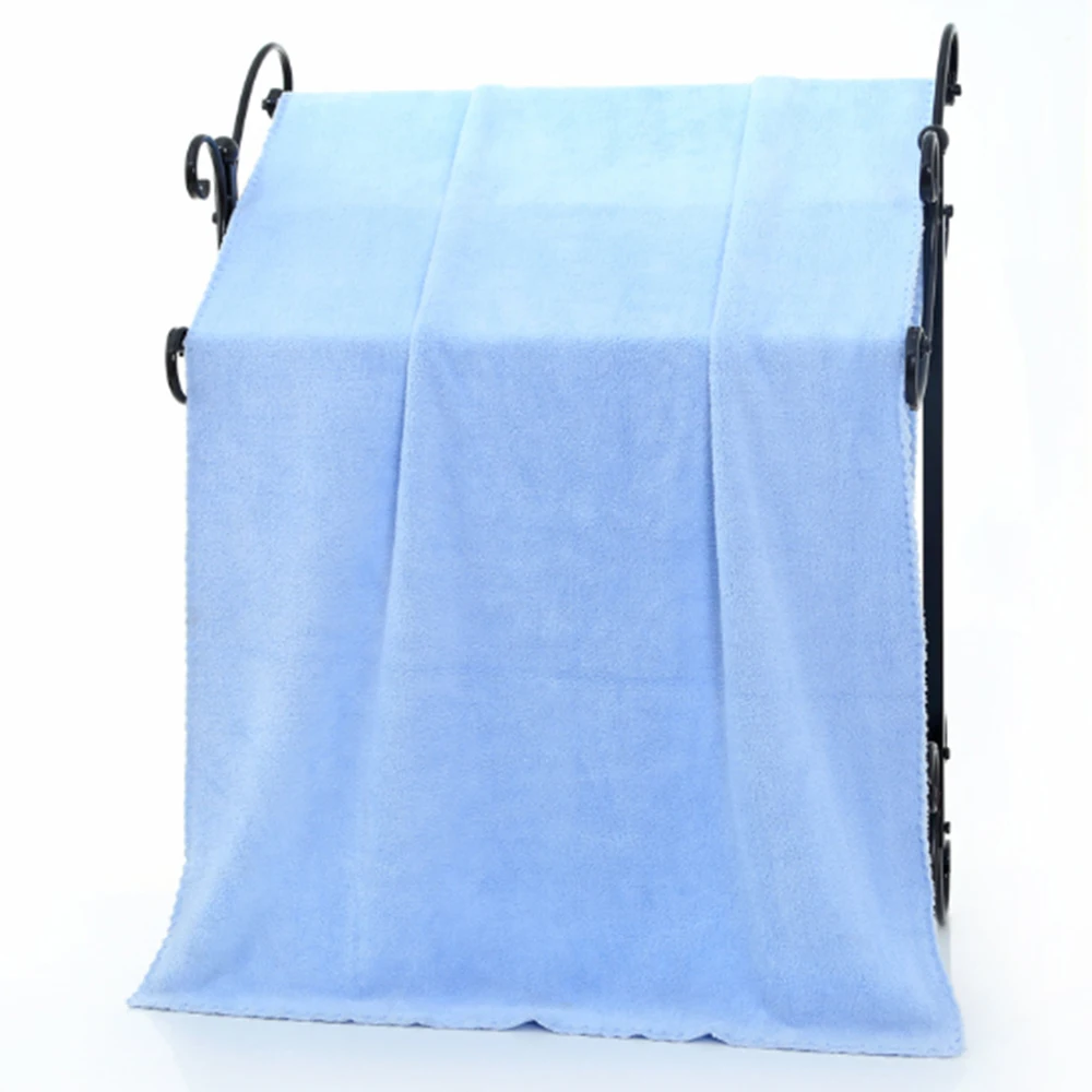 

70x140cm Soft Microfibre Beach Bath Towel Swim Washcloth Lightweight Large Towel Sports Travel Solid Color Bathroom Bath Towel
