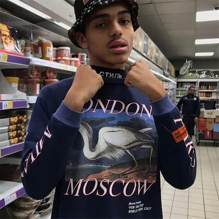 

Свитер Heron preston crane с длинным рукавом для мужчин и женщин