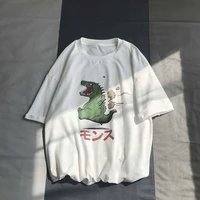 2022 summer kawaii dinosaur print mens t shirt harajuku cool trend casual unisex all match clothes hip hop harajuku streetwear