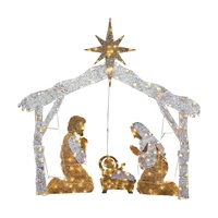 christmas lawn decoration and durable outdoor nativity scene christmas decor for your yard garden and patio