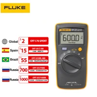 fluke digital multimeter f101kit f106f107 basic dc accuracy 0 5 cat iii 600v diode continuity test buzzer automatic shutdown