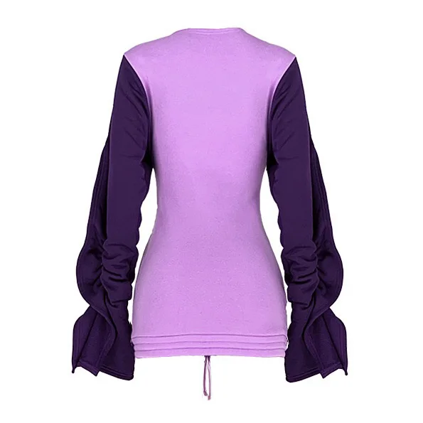 

2020 Hot Dress Womens Purple Patchwork Long Sleeve Bodycon Sheath Sexy For Evening Party Night Club Cloth Mini Dresses Autumn