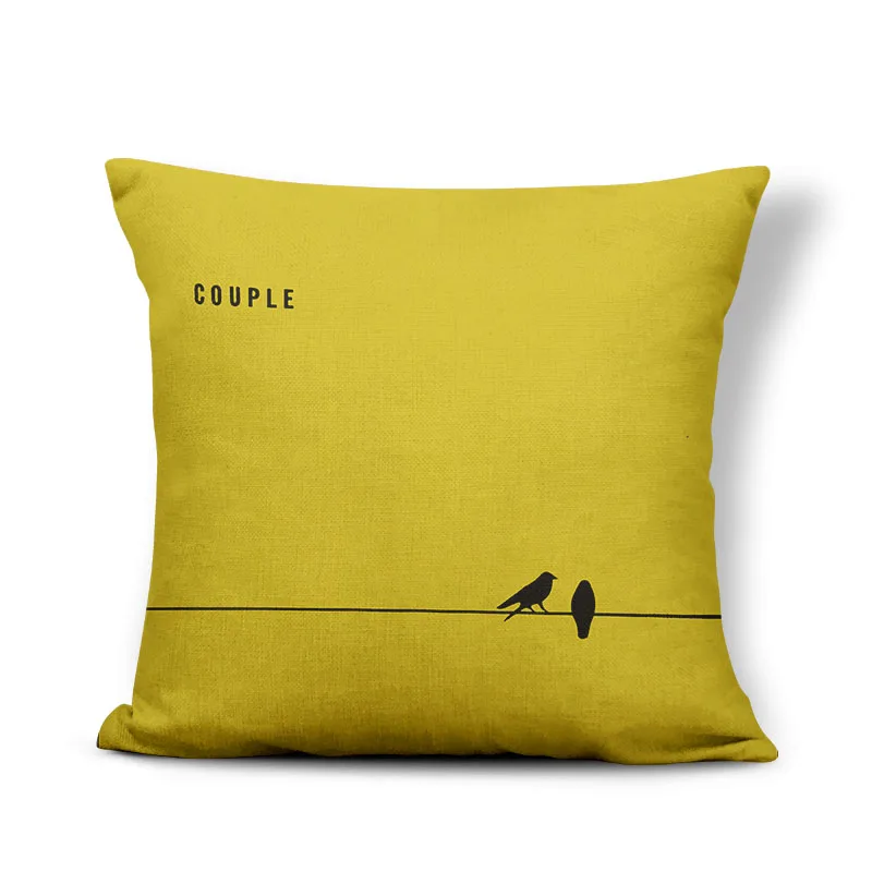 Прекрасный чехол для подушки с черным орлом Ласточка подушка дома гостиной из