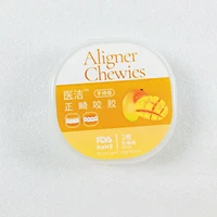 dental fruit flavors sour soft hard invisible braces aligner chewies seater trays yellow mango