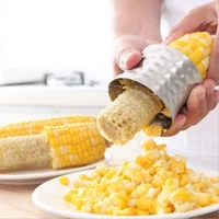 corn peeler rotating food grade 304 stainless steel corn artifact creative corn stripper cutter