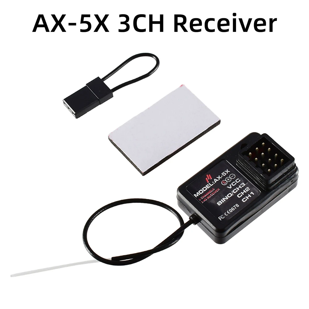 RC Car Remot Control AX5S 2.4G 3CH/4CH Transmitter with AX-5X Receiver 10A ESC for 1/10 1/8 Crawler TRX4 Axial SCX10 D90 TG3 | Игрушки и