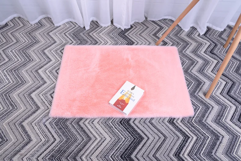 

High Pile Rectangle Faux Rabbit Fur Carpet Soft Area Rugs for Living Room Bedroom Sofa Home Decor carpet Nursery Home Fluffy Rug
