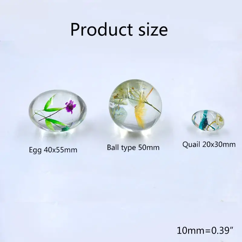 

1 Set Crystal Epoxy Resin Mold Quail Egg Spherical Pendant Casting Silicone Mould DIY Crafts Jewelry Making Tools