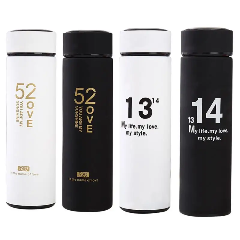 

304 Stainless Steel Vacuum Flask 1314 And 520 Characters Couple Water Cup Show Love Special Water Cup