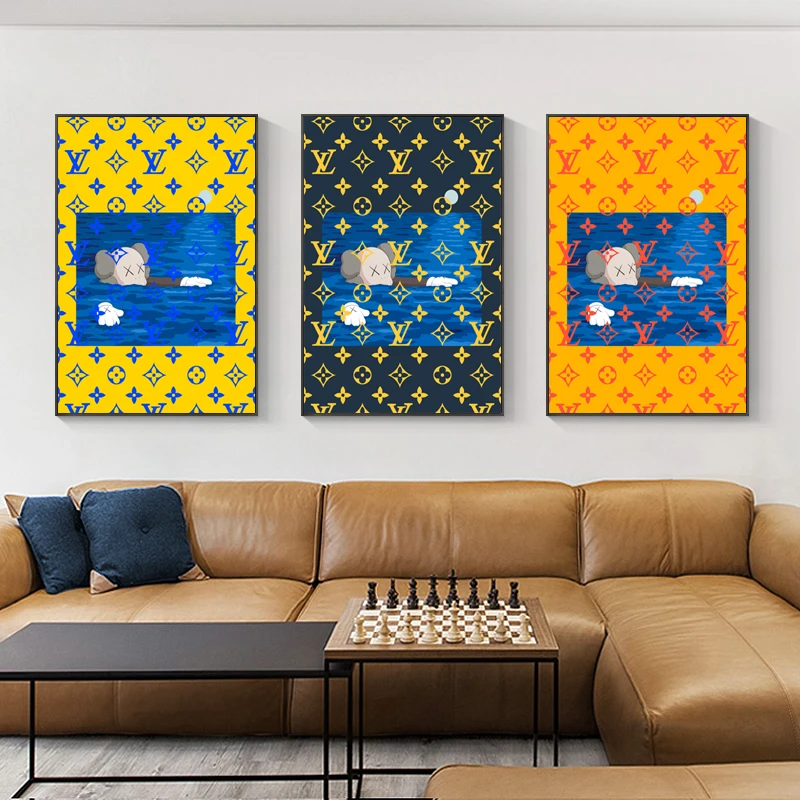 

Home Design Posters Fun Creative Cartoon Decoration Bedroom Living Room Corridor Wall Canvas Painting Frameless