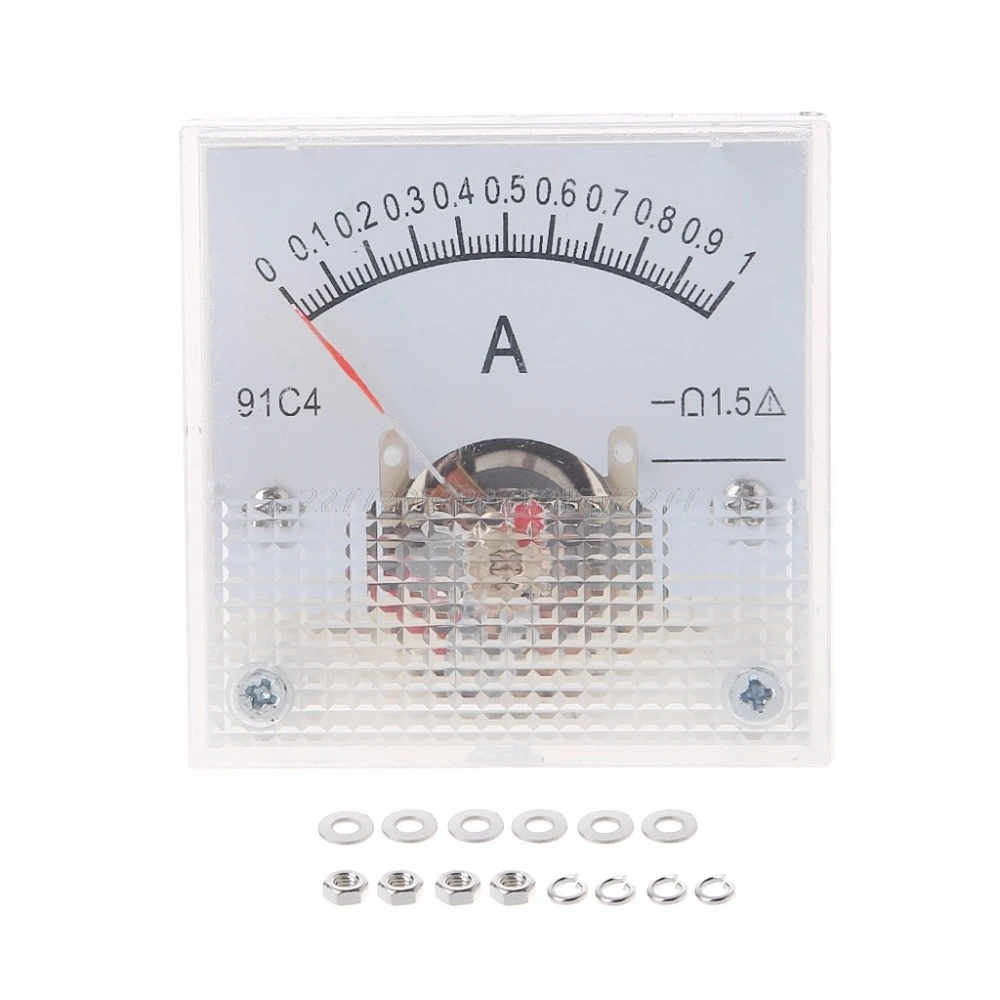 91C4 амперметр DC Аналоговый Панель измерителя тока Механическая указка тип