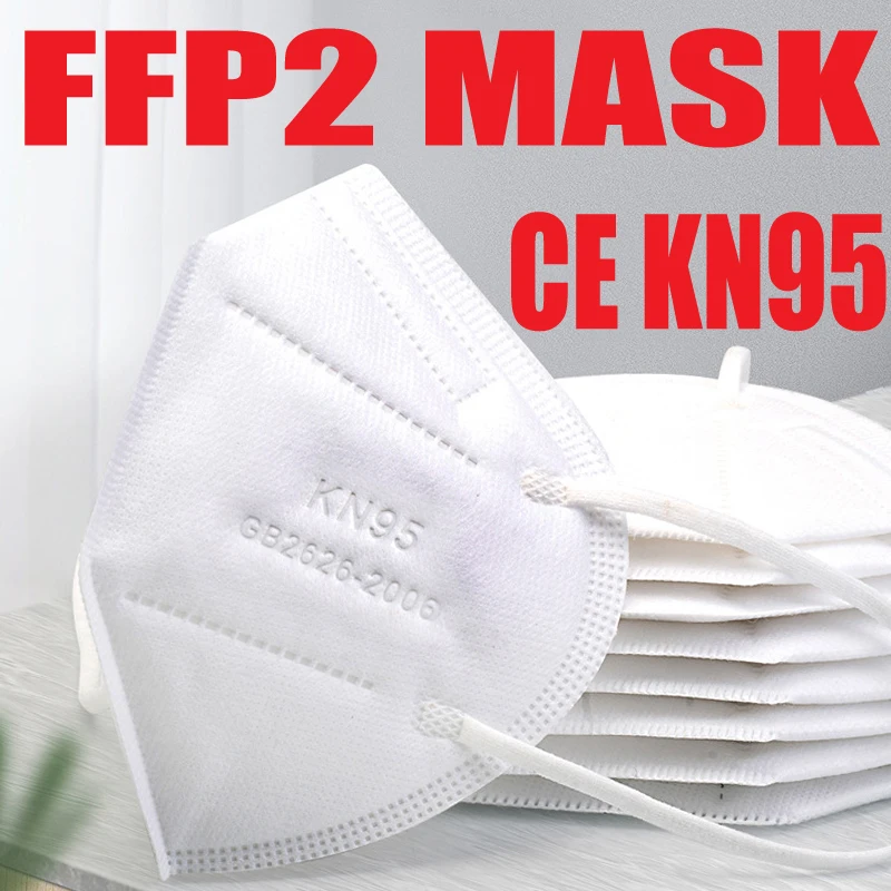 1000 5000 шт. ffp2mask CE KN95 велосипеде маска для взрослых ffp2 5 Слои ppf2 защита ff2 Masken пыле ffp 2