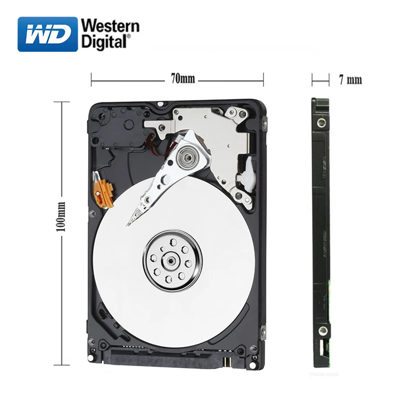 Внутренний жесткий диск WD Brand 1000 ГБ 2 5 дюйма SATA3 1 ТБ HD 6 ГБ/сек. 7200 об/мин 7 мм синий