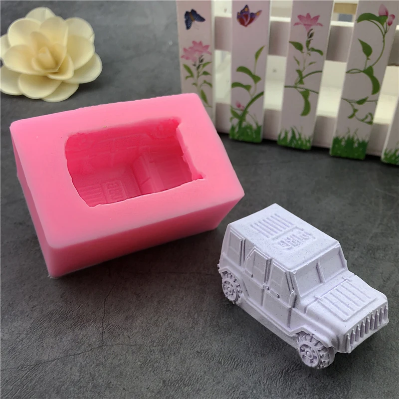 Силиконовая 3D формочка для торта в виде спортивной машинки желе шоколада