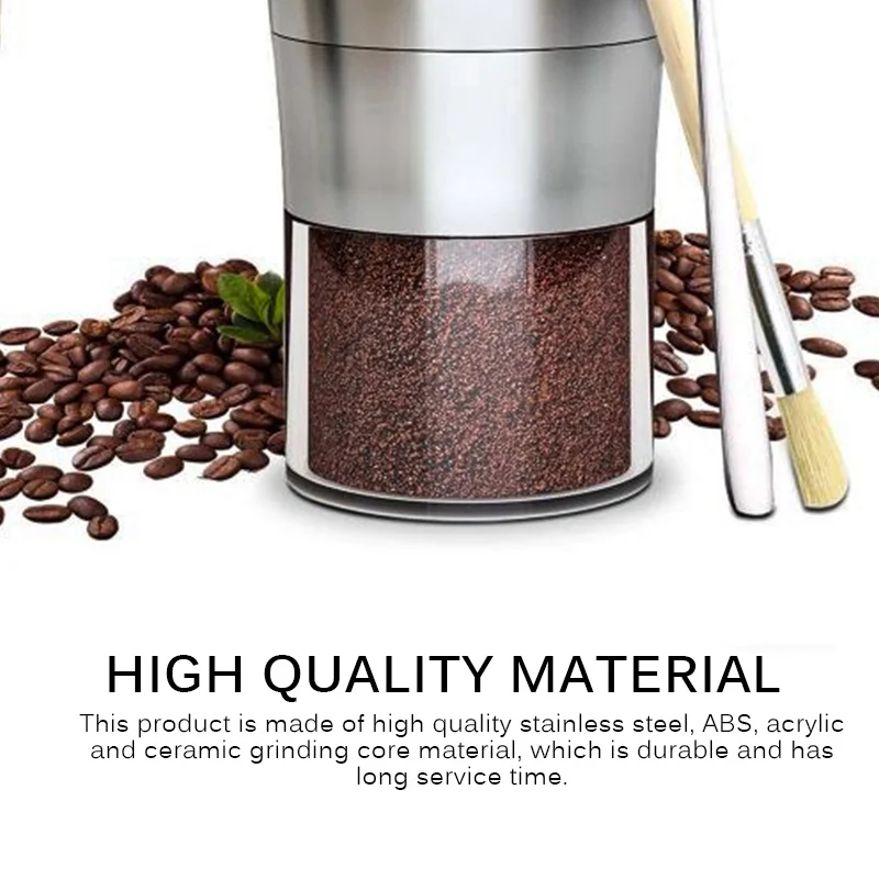 Ручная кофемолка из нержавеющей стали мощная Водонепроницаемая мельница для