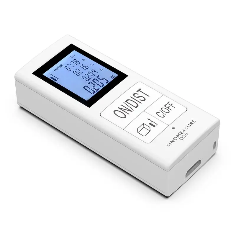 

Rechargeable Mini Distance Meter 98Ft/30M Rangefinder Home Use Tool