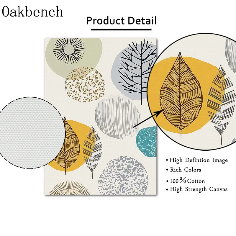 Абстрактный постер Настенная живопись на холсте геометрический принт постеры