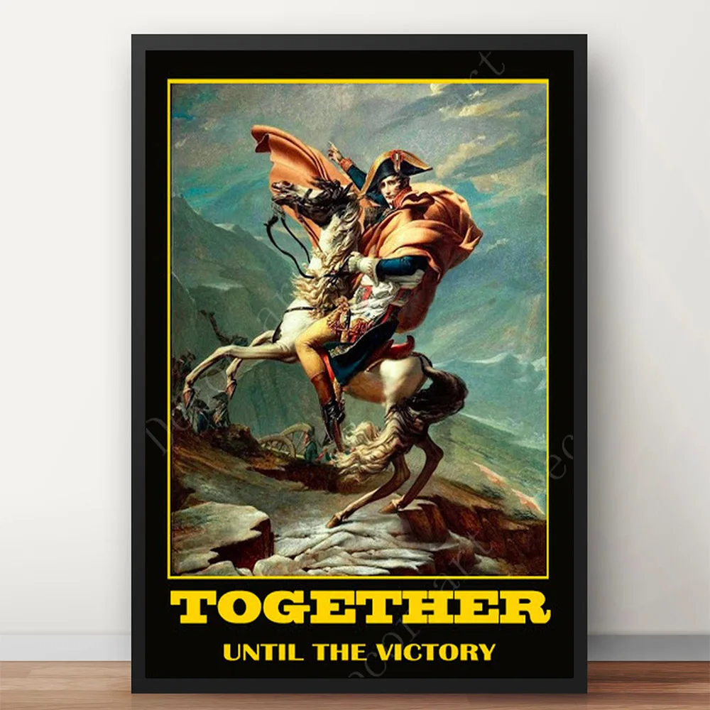 Портрет Наполеона Бонапарта картины на холсте винтажные наклейки стену