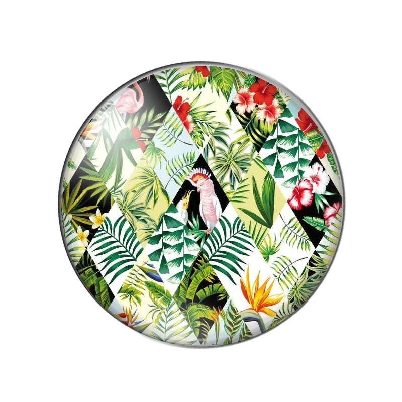 Фотокабошон из полихромированного стекла с плоской задней стороной ZB0543 |