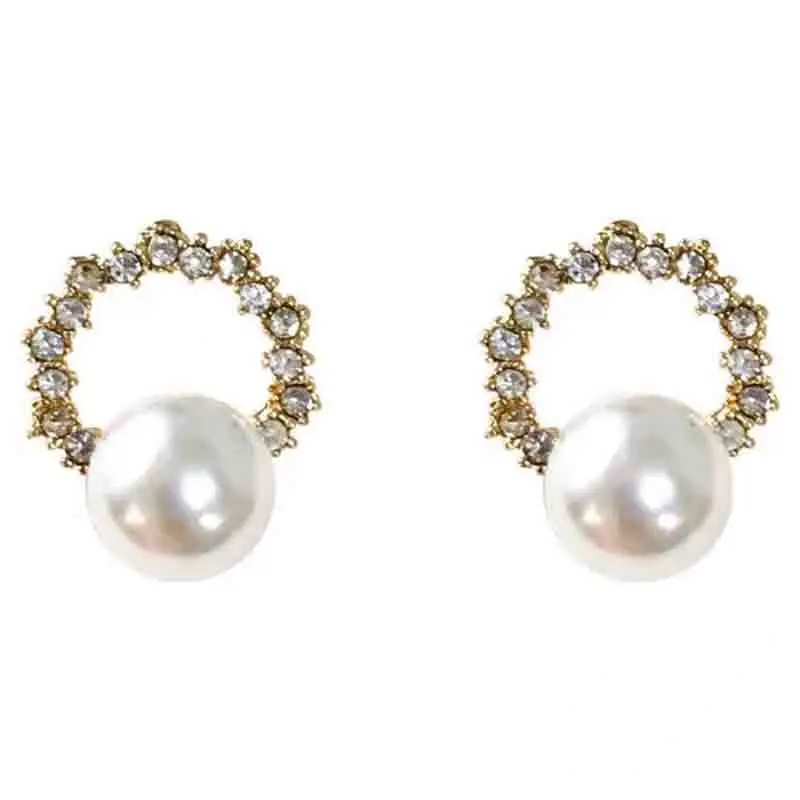 2 шт./компл. для женщин серьги элегантный полый лист со стразами и жемчугом