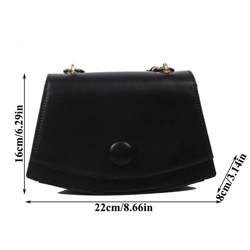 

2020 PU Leather Shoulder Bags Solid Flap Bag Women Spherical Chain Belt Female Crossbody Bag High Quality Underarm Ba Handbags