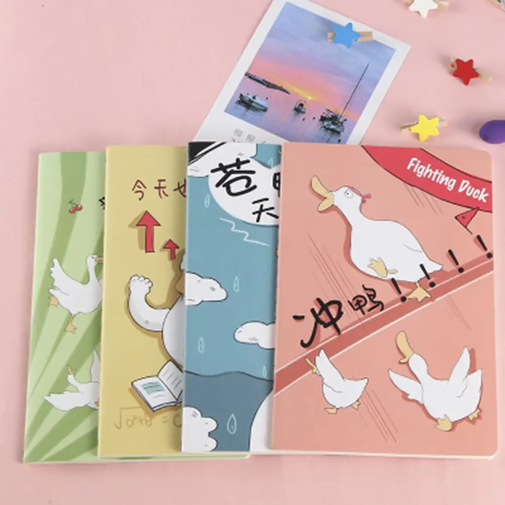 Duck series Милые животные из природы, растения, А5 блокнот, 32 страницы, блокнот, дневник, дневник, офисные школьные принадлежности, подарок для детей, креативный - Цвет: Duck series