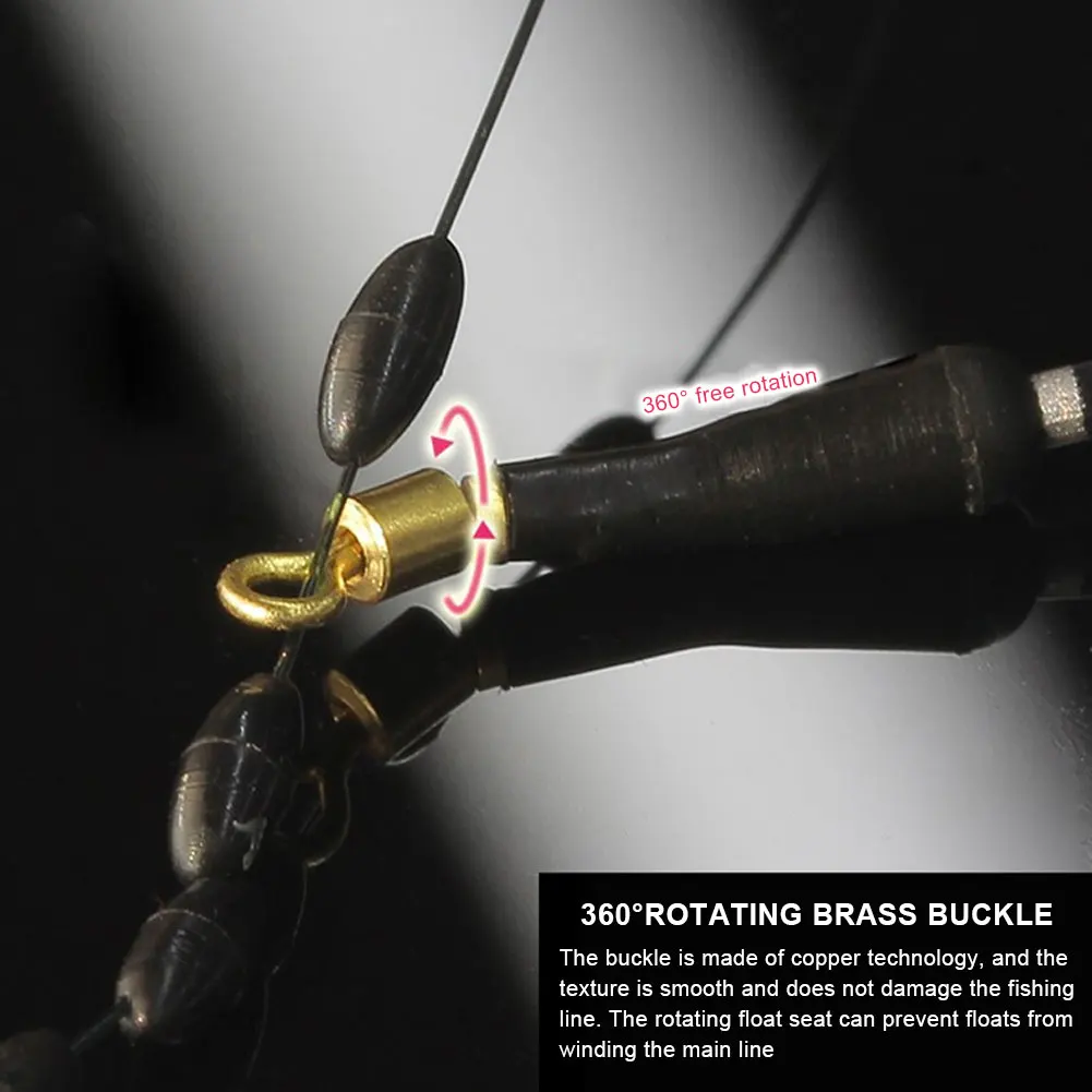 

drift fishing floats accessory bobber copper+ rubber tools Fish Float Pesca for Dropshiping 100Pcs Fishing Gear Block rotation