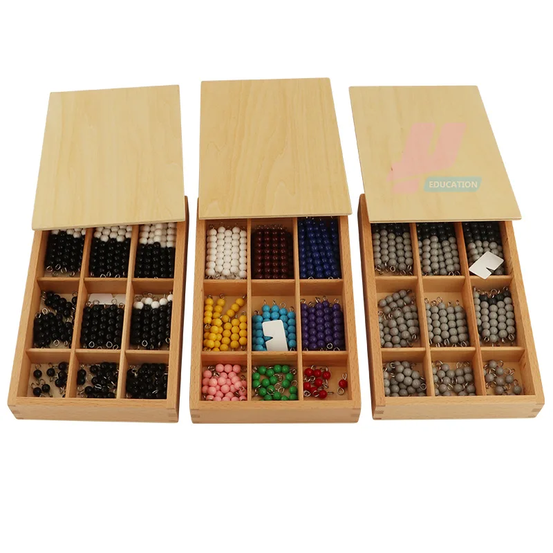 Монтессори учебные пособия профессиональный цвет бисера стержень черный и белый