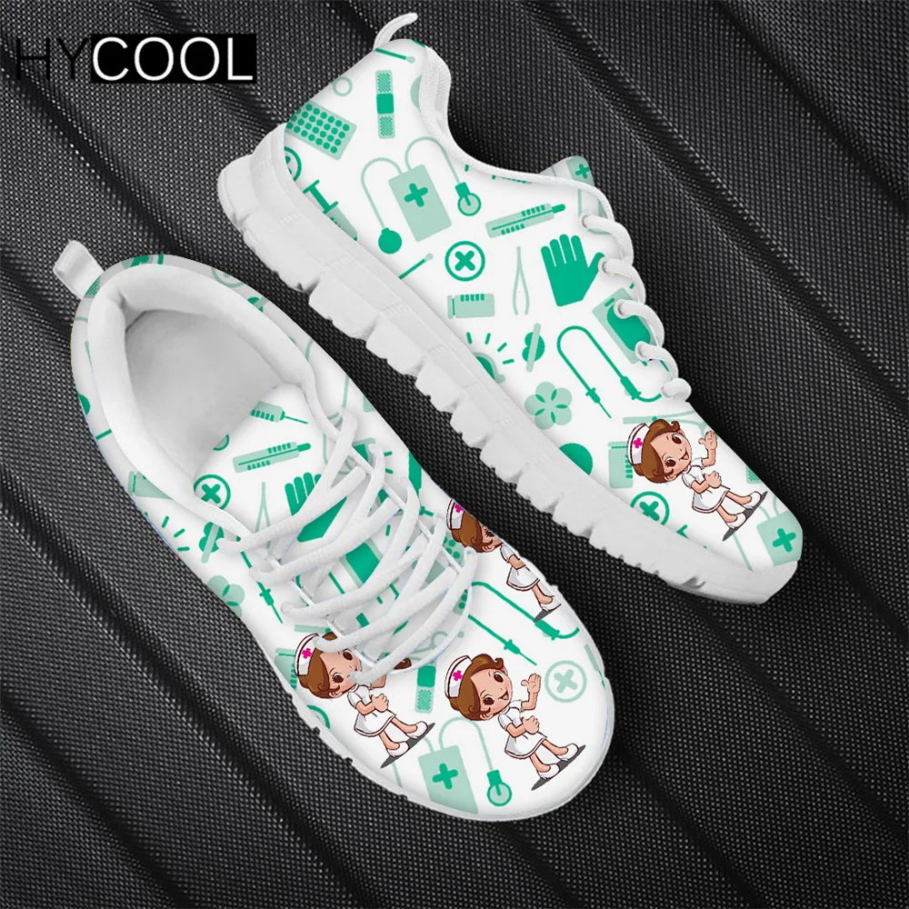 

HYCOOL Harajuku Women Outdoor Sports Shoe Cute Nurse Women Design Lightweight Summer Running Sneakers Lady Gym Shoe Scarpe Donna
