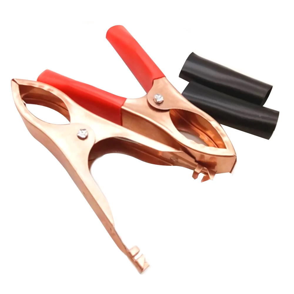 

10pcs 30A Red+Black Car Battery Clip Polishing Electroplating Copper Cables Alligator Clip for Charger Clamp Voltage Tester Tool
