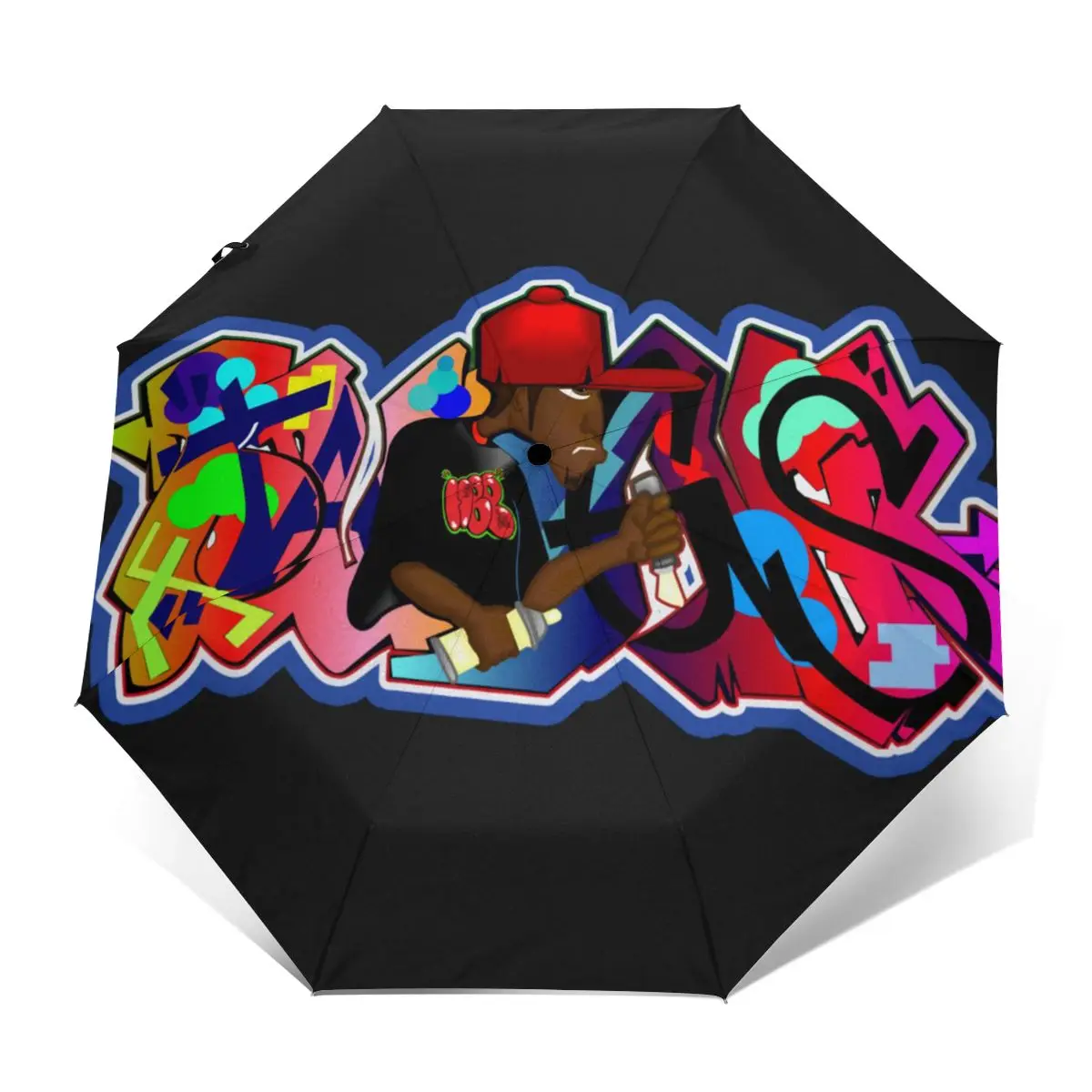 

Graffiti Umbrella Cheap UV Protection Umbrella Automatic Print Folding Sun Umbrella