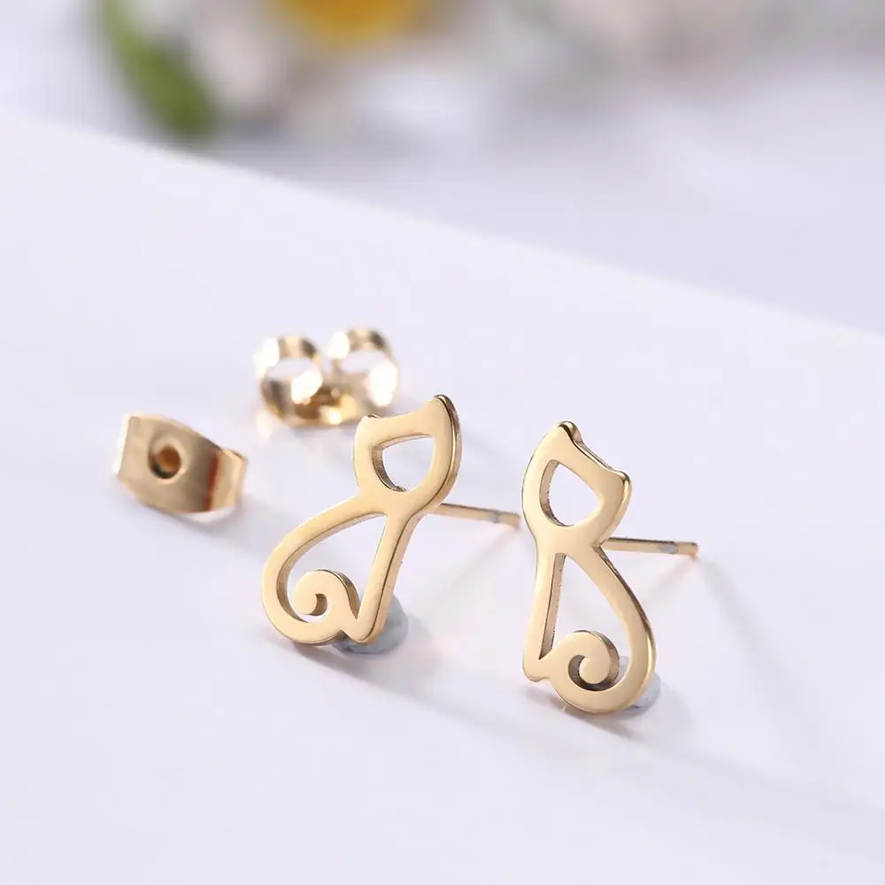 Мини-серьги LIKGREAT для женщин и девочек модные ювелирные изделия из нержавеющей