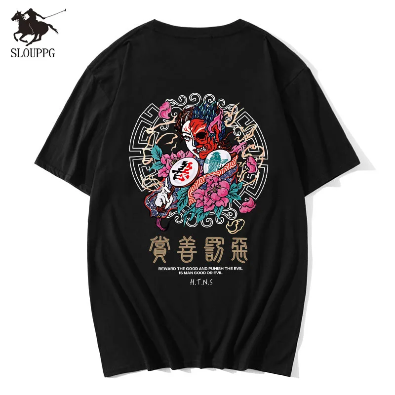 Китайский тренд Топ бренд уличная одежда Harajuku 100% хлопок Мужская футболка в стиле