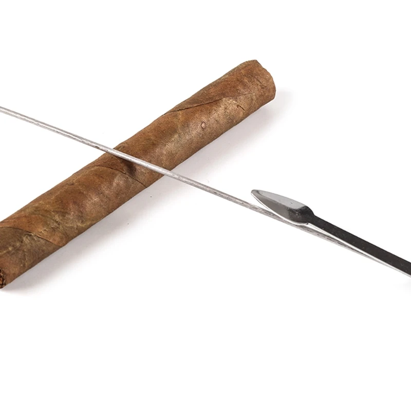 

MXLB Two-in-one Stainless Steel Smoking Pipe Cleaning Tool Cigar Punching Ventilation Needle Cigarette Accessories