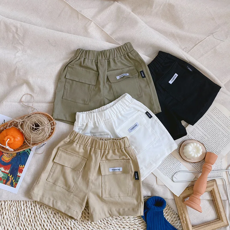 

New Shorts Spring Summer Thin Casual Pants Boys Kids Trousers Children Clothing Teenagers School Cotton Formal Sport High Qualit