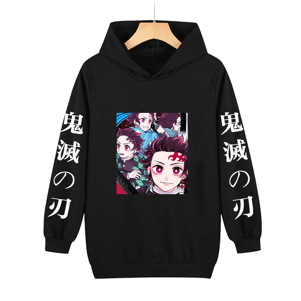 

Demon Slayer Hoodies Men Anime Kimetsu No Yaiba Graphics Print Hoody Harajuku Boys Girls Clothes Long-sleeved Sweatshirts Male