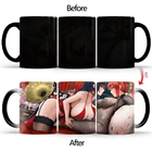 Женская кофейная кружка с изображением комиксов для девушек, черная чашка, квадратная игровая чашка, круглая Современная кружка для сувенира, женская