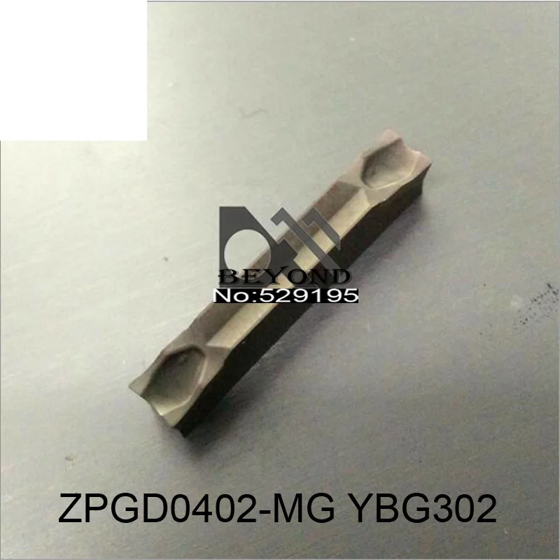 Original Insert ZPGD0402-MG YBG302 ZPGD 0402 10pcs Grooving Slot Turning Tool CNC Lathe Tools nóż tokarski Carbide Inserts