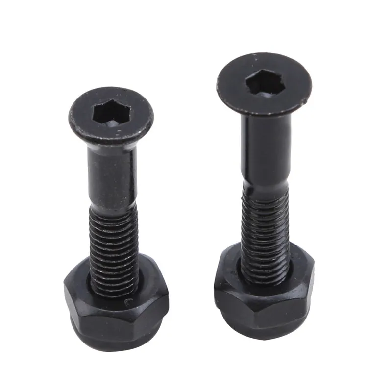 

8 Pieces/ Set Cruiser Skateboard Hardware Screws Nuts Gold for Skateboarding Replacment Accesories
