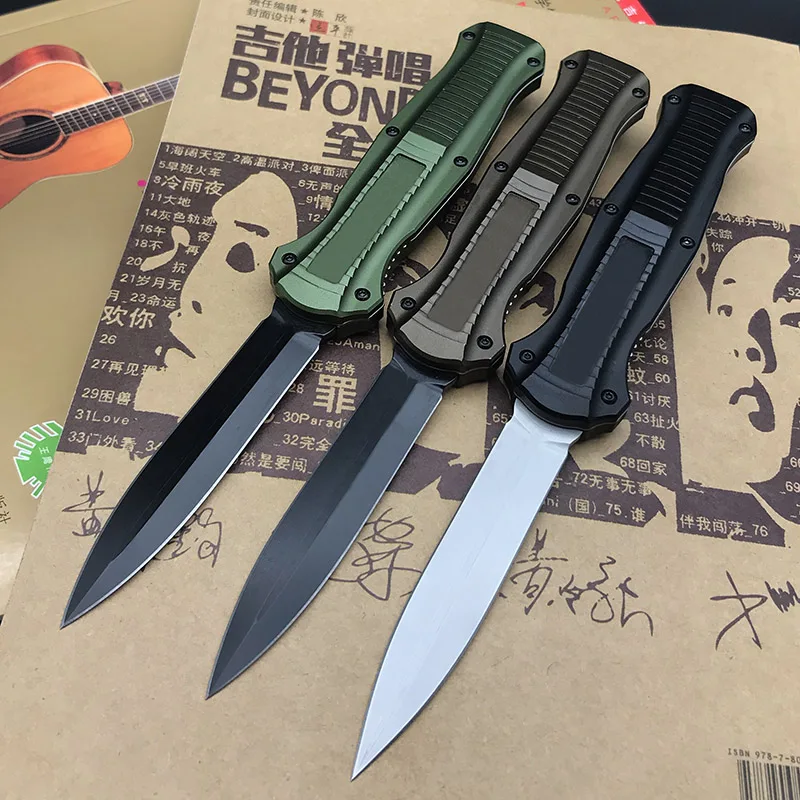

EDC BM UT/OTF Folding Knife D2 Blade Aviation Aluminum handle Camping Survival Hand Tools Outdoor Hunting Gift Pocket Knife