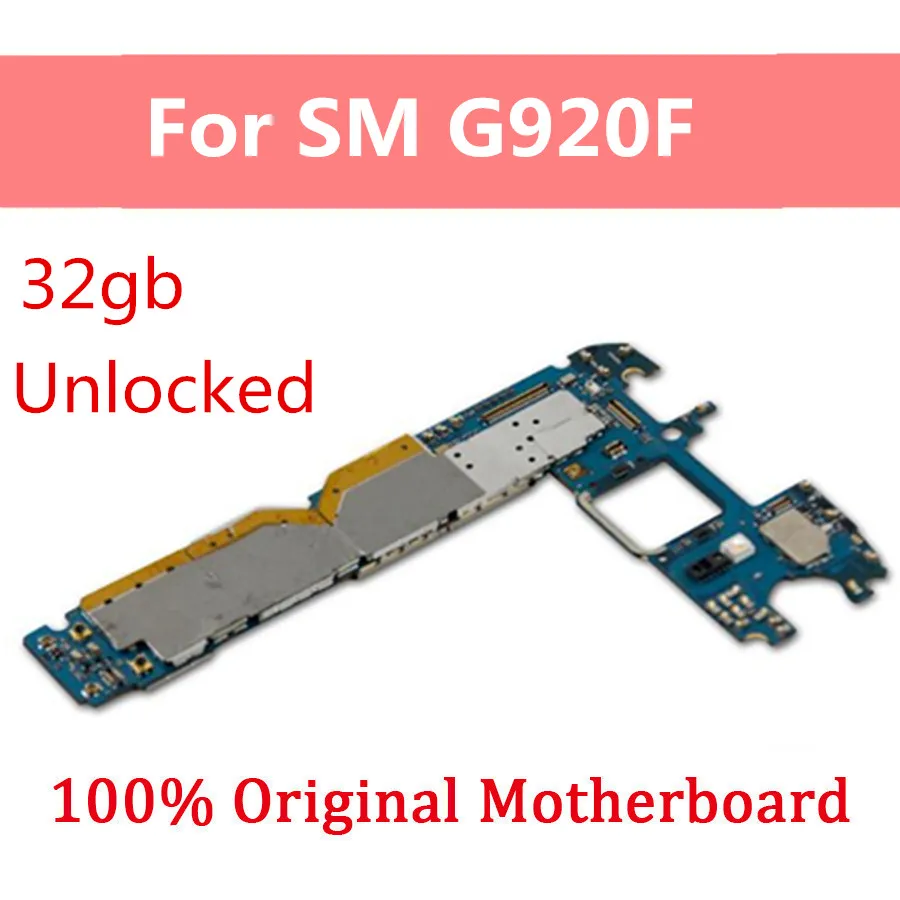 Разблокированная материнская плата для Samsung Galaxy S6 G920F 32GB Logicc с полным чипом