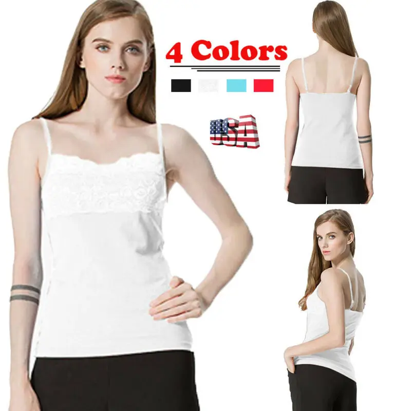 Женские сексуальные ультратонкие кружевные майки без рукавов летние хлопковые