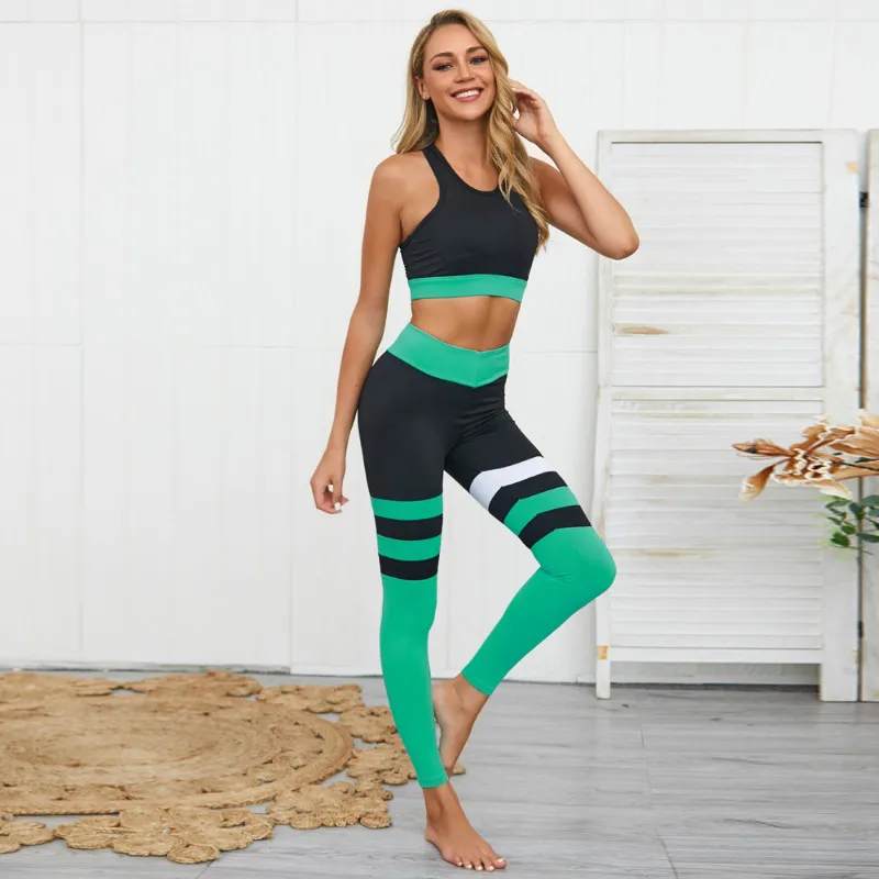 Женский спортивный костюм Yogaings нейлоновый комплект из 2 предметов открытые