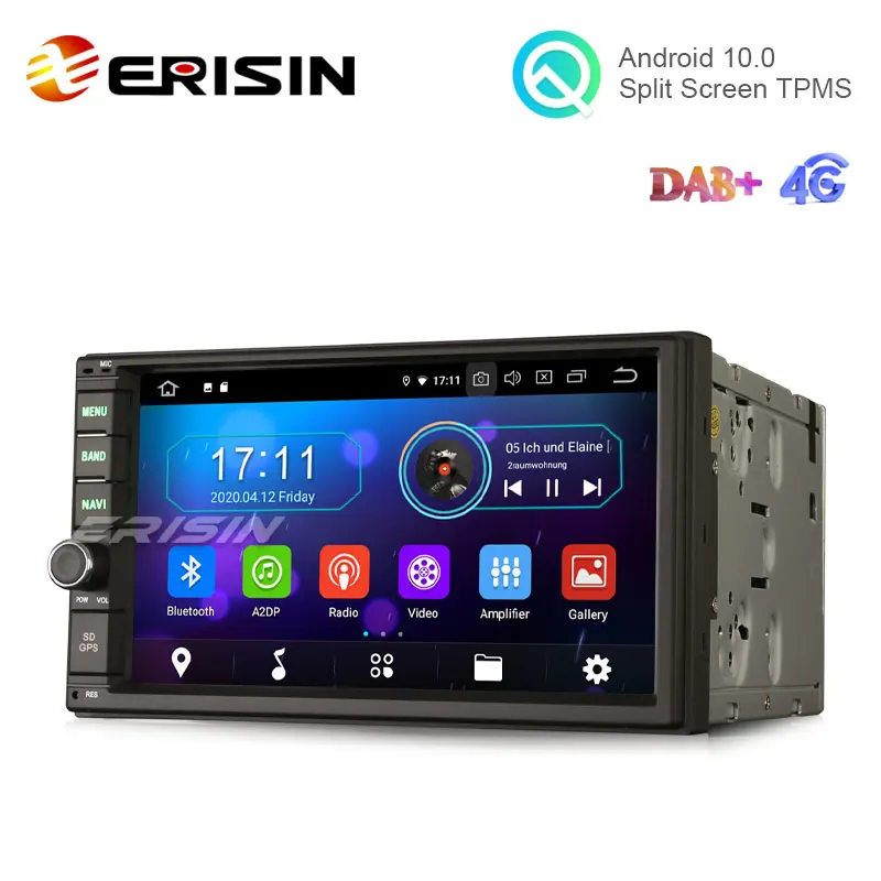 Erisin ES5970U 7 &quotAndroid 10 0 универсальное 2 Din автомобильное радио GPS DAB + 4G TPMS Carplay |